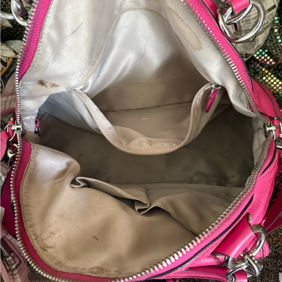 COACH Ltd Ed FRANCINE FUSCHIA PINK DOME TOTE BAG - Picture 3 of 4